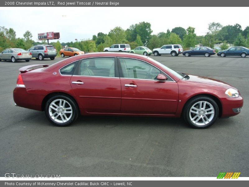 Red Jewel Tintcoat / Neutral Beige 2008 Chevrolet Impala LTZ