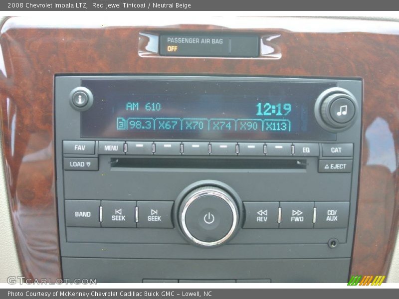 Red Jewel Tintcoat / Neutral Beige 2008 Chevrolet Impala LTZ