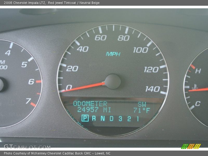 Red Jewel Tintcoat / Neutral Beige 2008 Chevrolet Impala LTZ
