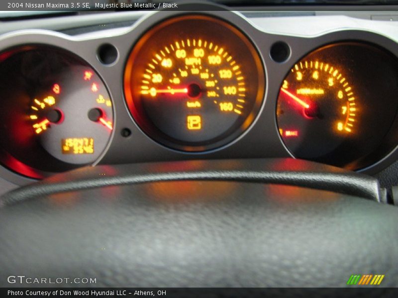 Majestic Blue Metallic / Black 2004 Nissan Maxima 3.5 SE