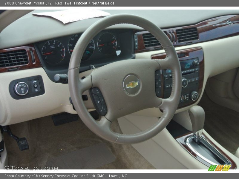 Red Jewel Tintcoat / Neutral Beige 2008 Chevrolet Impala LTZ