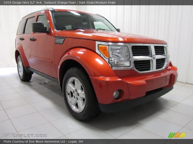 Sunburst Orange Pearl / Dark Khaki/Medium Khaki 2009 Dodge Nitro SLT 4x4