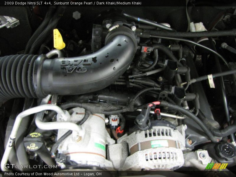 Sunburst Orange Pearl / Dark Khaki/Medium Khaki 2009 Dodge Nitro SLT 4x4