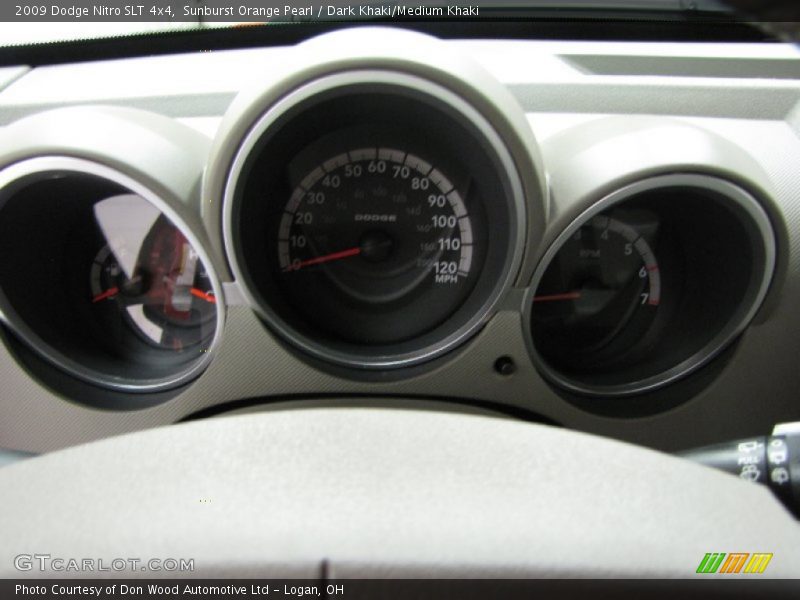 Sunburst Orange Pearl / Dark Khaki/Medium Khaki 2009 Dodge Nitro SLT 4x4