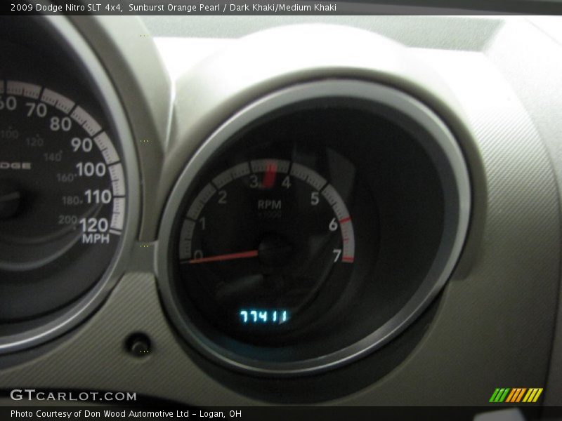 Sunburst Orange Pearl / Dark Khaki/Medium Khaki 2009 Dodge Nitro SLT 4x4