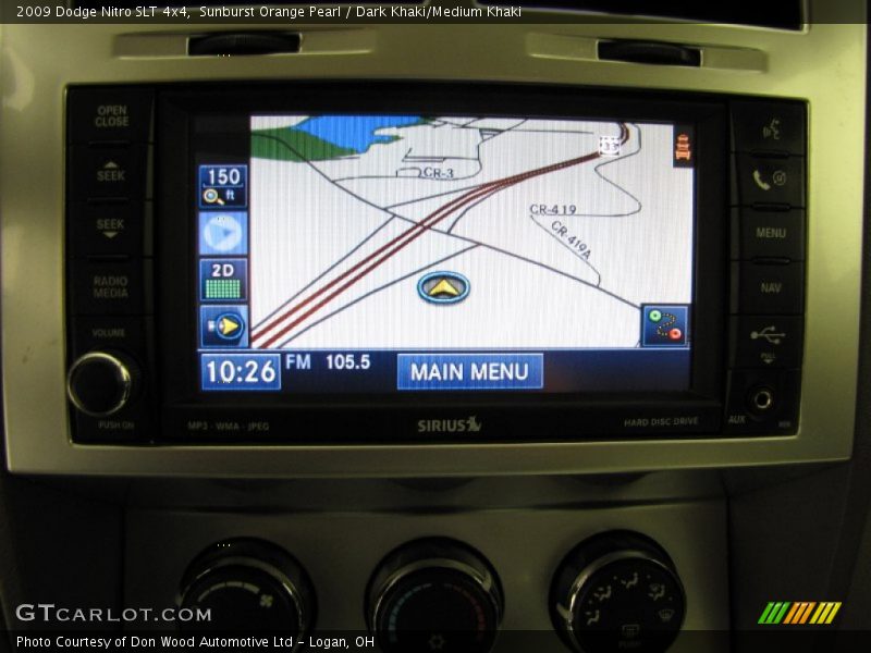 Sunburst Orange Pearl / Dark Khaki/Medium Khaki 2009 Dodge Nitro SLT 4x4