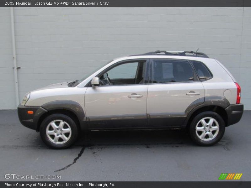 Sahara Silver / Gray 2005 Hyundai Tucson GLS V6 4WD