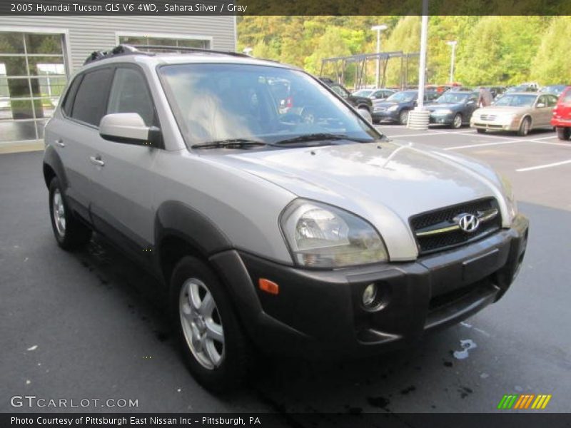 Sahara Silver / Gray 2005 Hyundai Tucson GLS V6 4WD
