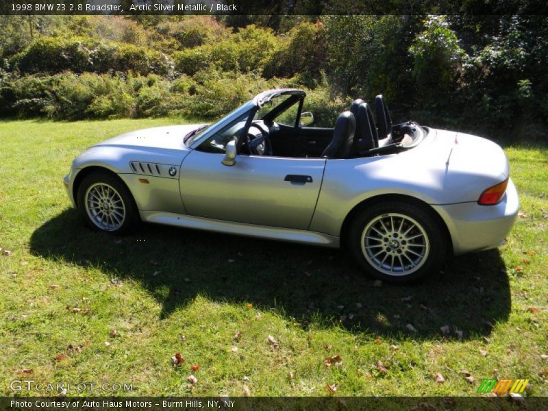 Arctic Silver Metallic / Black 1998 BMW Z3 2.8 Roadster