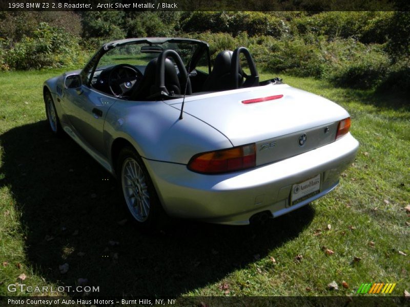 Arctic Silver Metallic / Black 1998 BMW Z3 2.8 Roadster