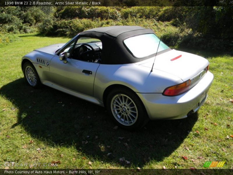 Arctic Silver Metallic / Black 1998 BMW Z3 2.8 Roadster