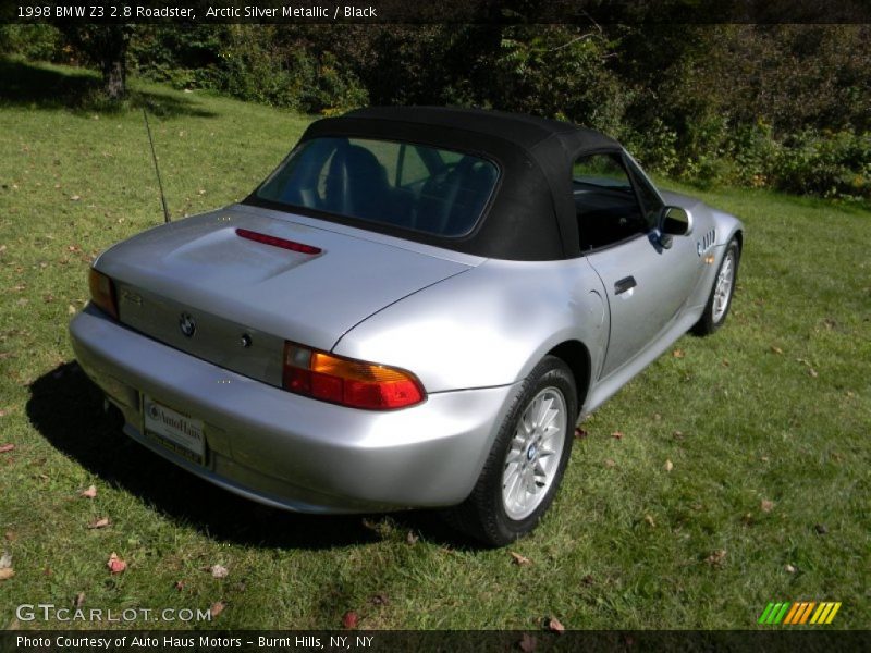 Arctic Silver Metallic / Black 1998 BMW Z3 2.8 Roadster