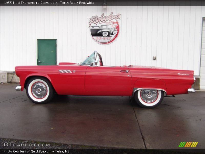 Torch Red / Red/White 1955 Ford Thunderbird Convertible