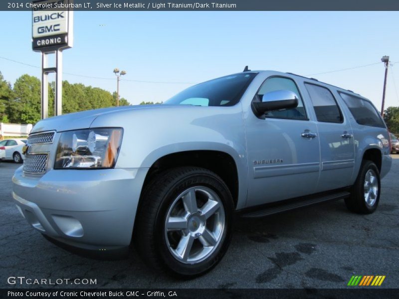 Silver Ice Metallic / Light Titanium/Dark Titanium 2014 Chevrolet Suburban LT