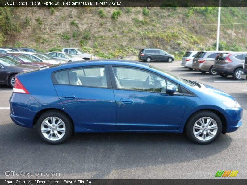 Mediterranean Blue Pearl / Gray 2011 Honda Insight Hybrid EX