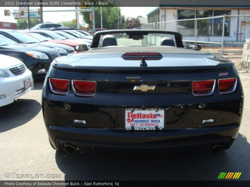 Black / Black 2012 Chevrolet Camaro SS/RS Convertible