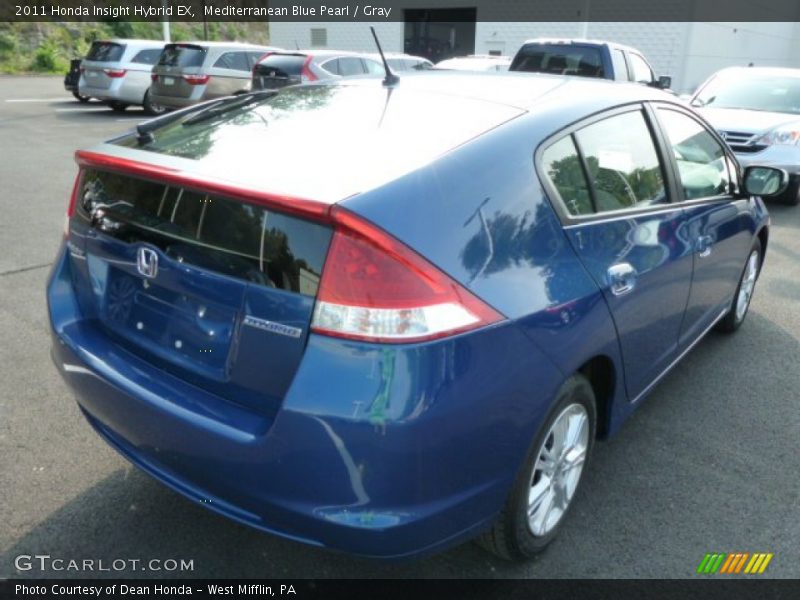 Mediterranean Blue Pearl / Gray 2011 Honda Insight Hybrid EX