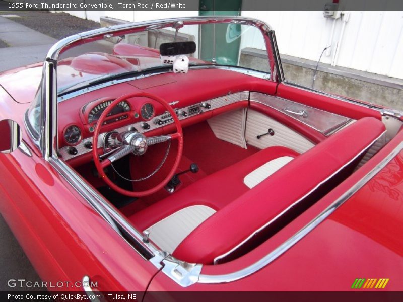 Red/White Interior - 1955 Thunderbird Convertible 