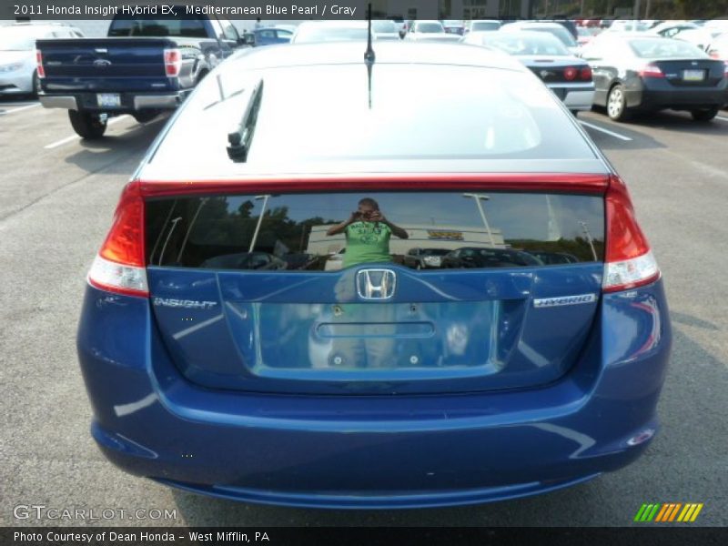 Mediterranean Blue Pearl / Gray 2011 Honda Insight Hybrid EX