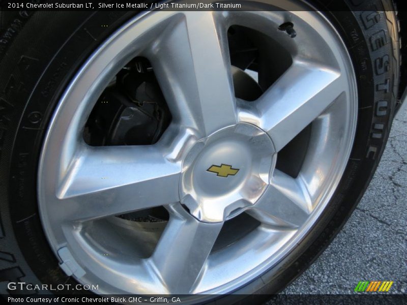 Silver Ice Metallic / Light Titanium/Dark Titanium 2014 Chevrolet Suburban LT