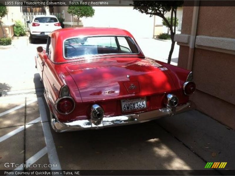Torch Red / Red/White 1955 Ford Thunderbird Convertible