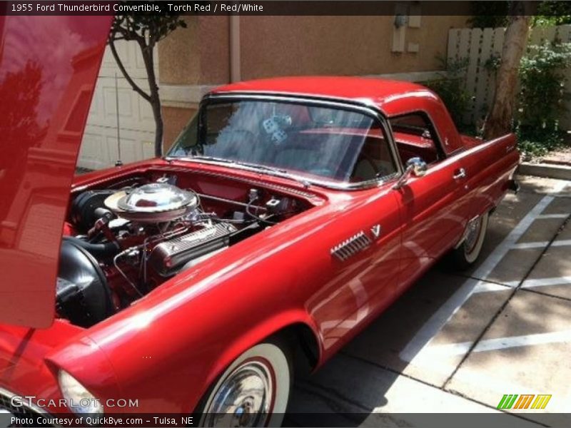 Torch Red / Red/White 1955 Ford Thunderbird Convertible