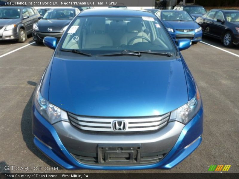 Mediterranean Blue Pearl / Gray 2011 Honda Insight Hybrid EX