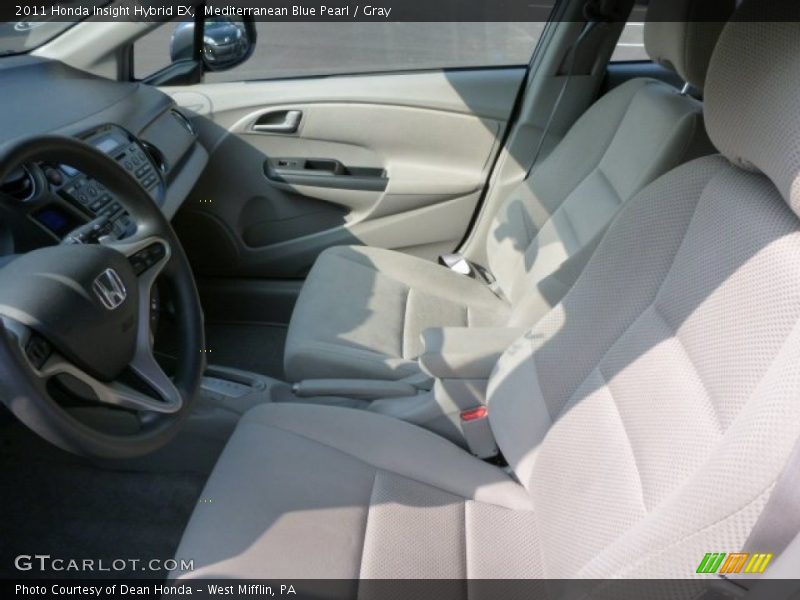 Mediterranean Blue Pearl / Gray 2011 Honda Insight Hybrid EX