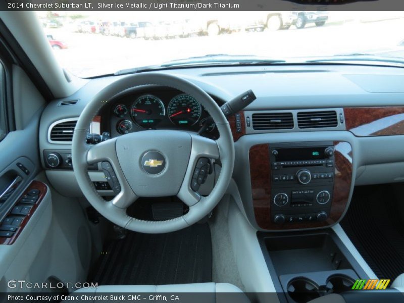 Silver Ice Metallic / Light Titanium/Dark Titanium 2014 Chevrolet Suburban LT