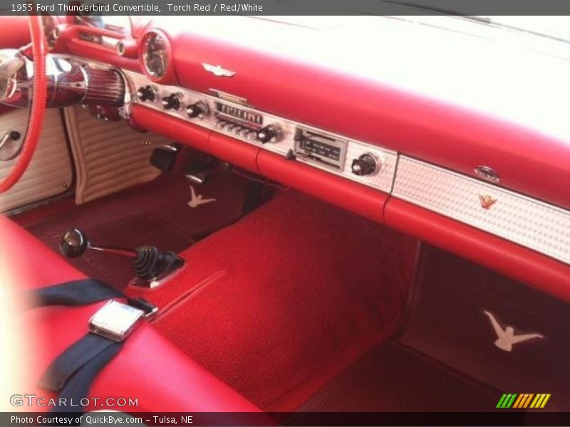 Torch Red / Red/White 1955 Ford Thunderbird Convertible