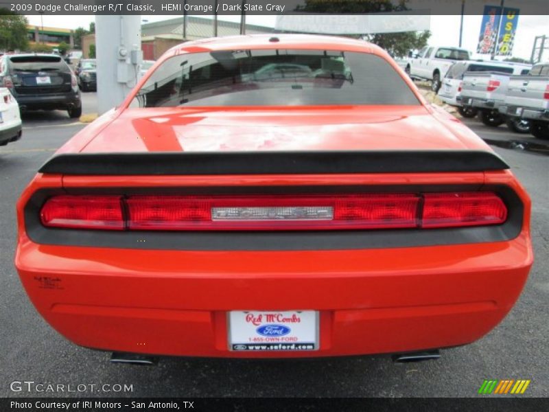 HEMI Orange / Dark Slate Gray 2009 Dodge Challenger R/T Classic