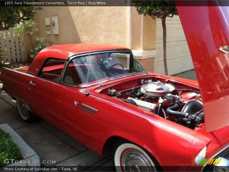 Torch Red / Red/White 1955 Ford Thunderbird Convertible