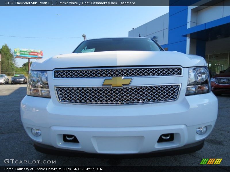 Summit White / Light Cashmere/Dark Cashmere 2014 Chevrolet Suburban LT