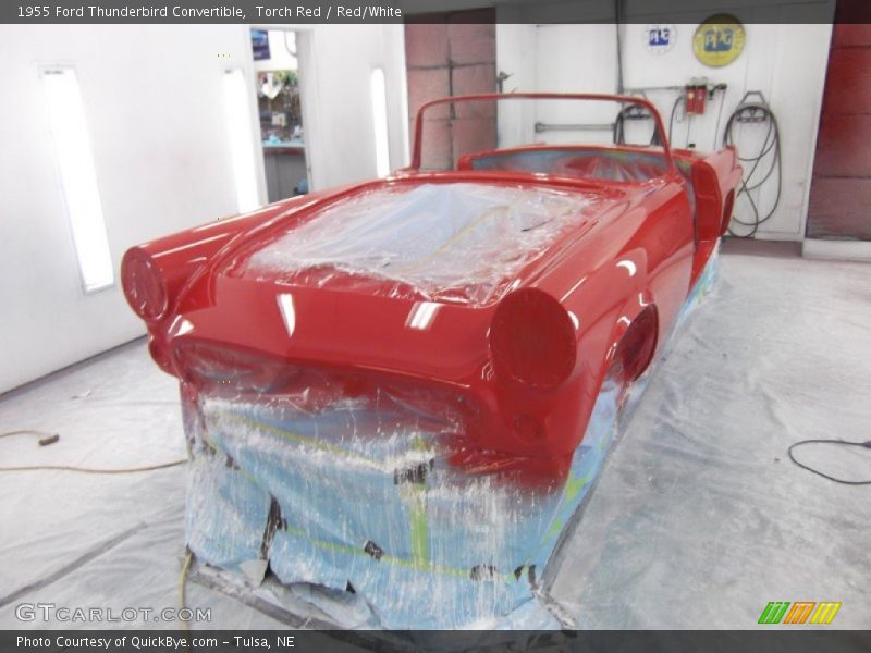 Torch Red / Red/White 1955 Ford Thunderbird Convertible