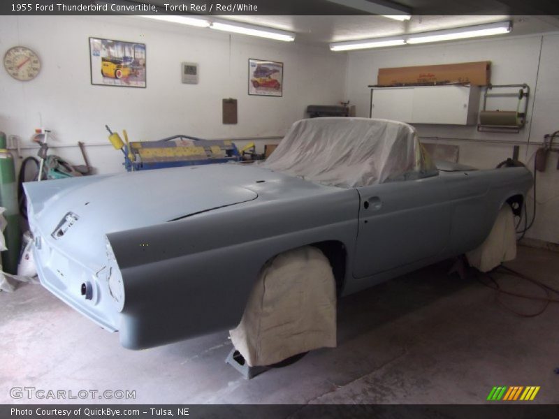 Torch Red / Red/White 1955 Ford Thunderbird Convertible