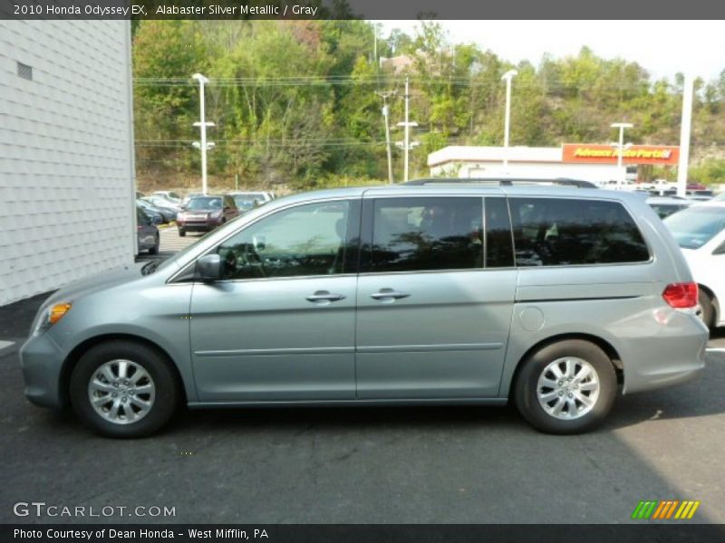 Alabaster Silver Metallic / Gray 2010 Honda Odyssey EX