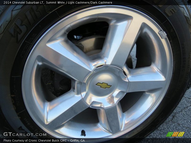 Summit White / Light Cashmere/Dark Cashmere 2014 Chevrolet Suburban LT