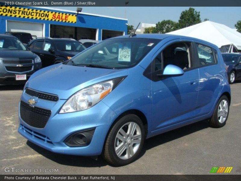 Denim (Blue) / Silver/Blue 2013 Chevrolet Spark LS