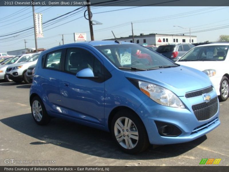 Denim (Blue) / Silver/Blue 2013 Chevrolet Spark LS