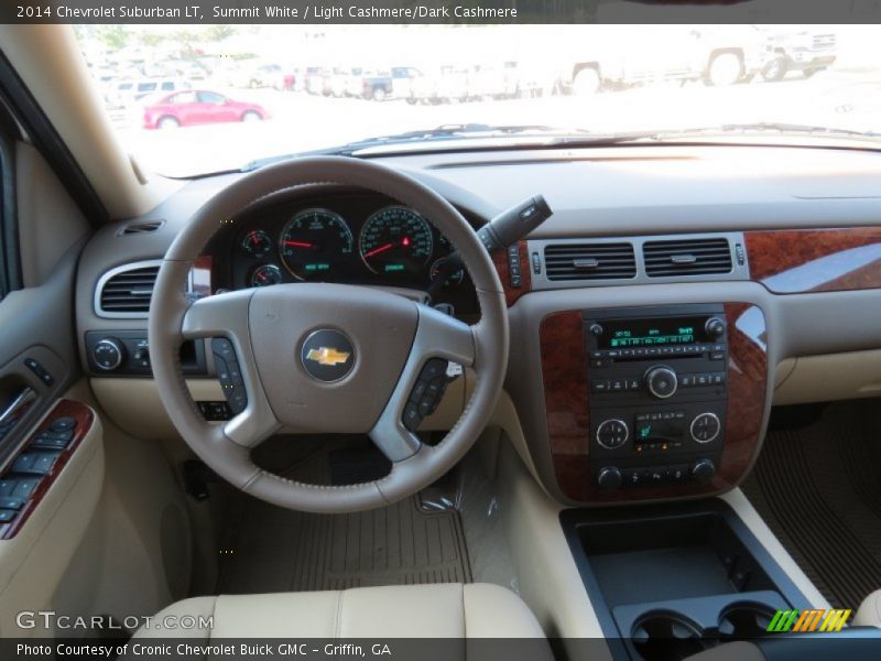 Summit White / Light Cashmere/Dark Cashmere 2014 Chevrolet Suburban LT