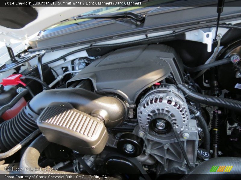 Summit White / Light Cashmere/Dark Cashmere 2014 Chevrolet Suburban LT