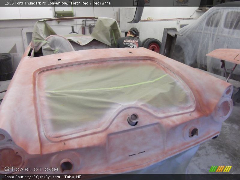 Torch Red / Red/White 1955 Ford Thunderbird Convertible