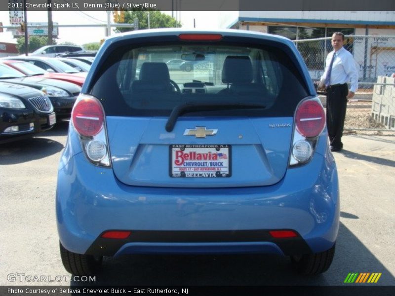 Denim (Blue) / Silver/Blue 2013 Chevrolet Spark LS