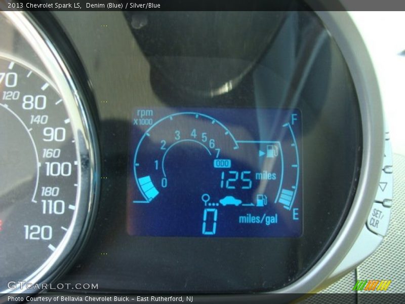 Denim (Blue) / Silver/Blue 2013 Chevrolet Spark LS