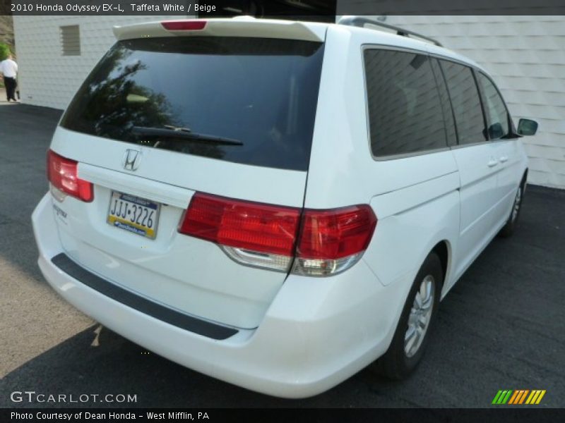 Taffeta White / Beige 2010 Honda Odyssey EX-L