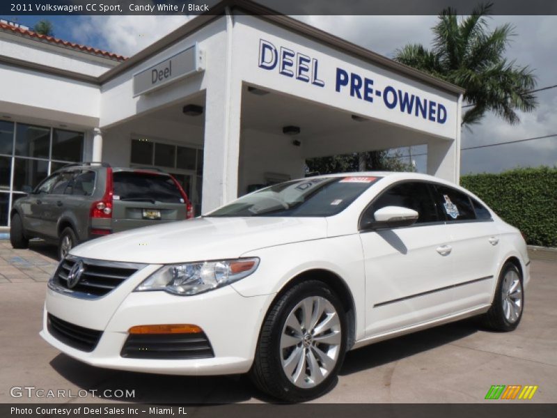 Candy White / Black 2011 Volkswagen CC Sport