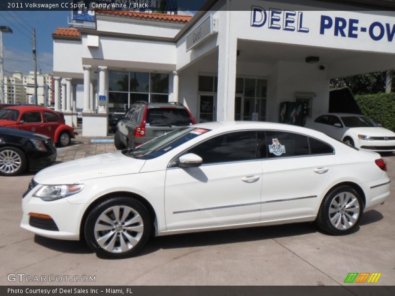 Candy White / Black 2011 Volkswagen CC Sport