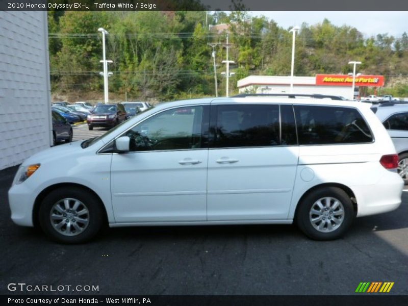 Taffeta White / Beige 2010 Honda Odyssey EX-L