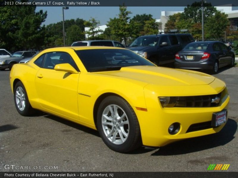 Rally Yellow / Black 2013 Chevrolet Camaro LT Coupe