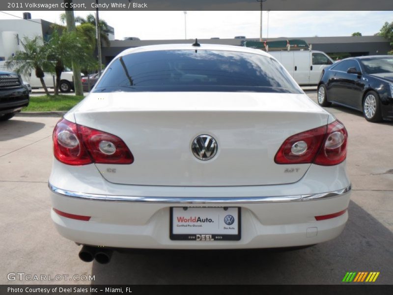 Candy White / Black 2011 Volkswagen CC Sport